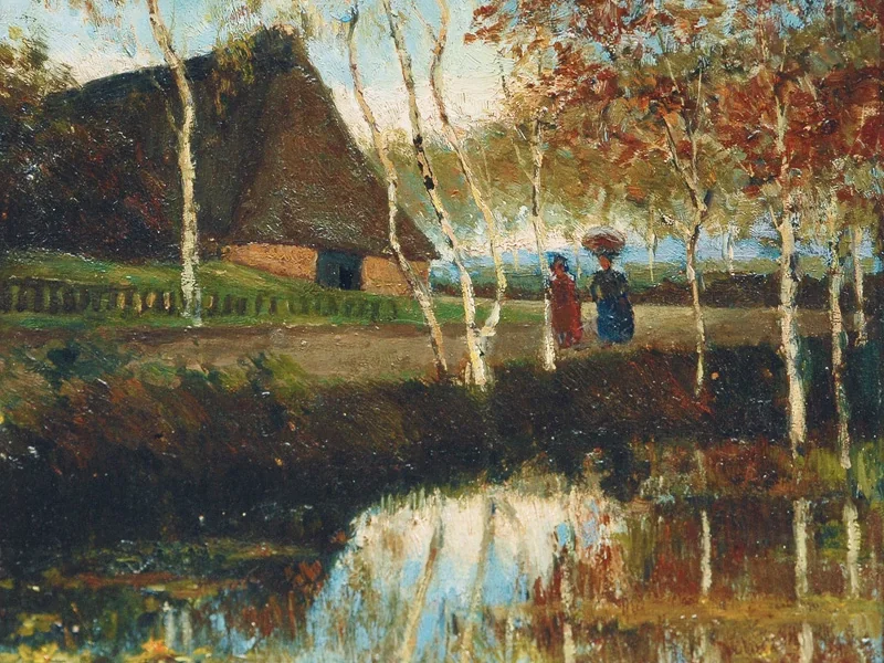 1867-Eduard Euler - Paesaggio nei pressi di Worpswede